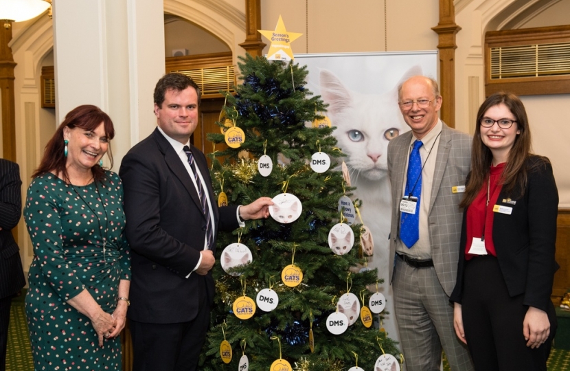 Kevin at Cats Protection's Christmas Reception