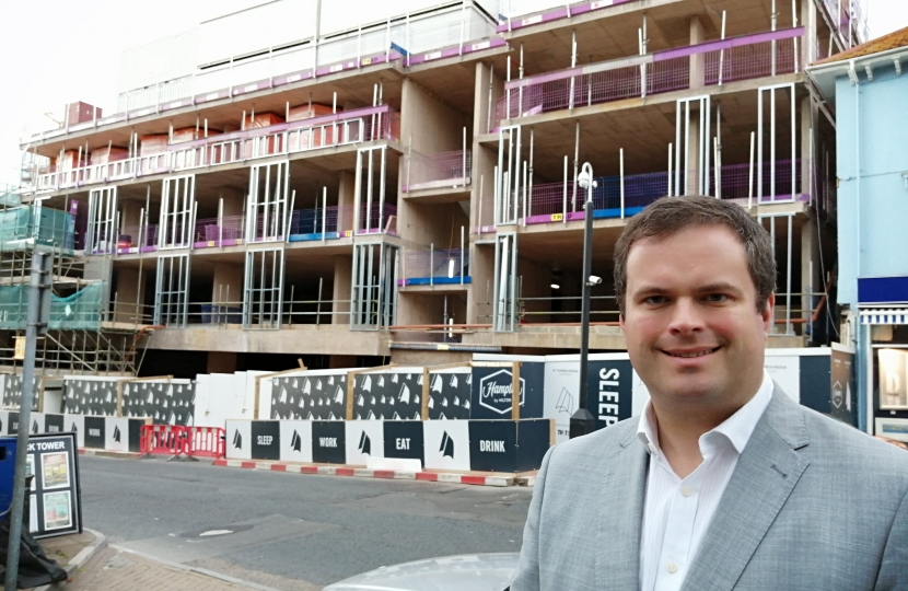 Kevin at The Torwood Street Development.