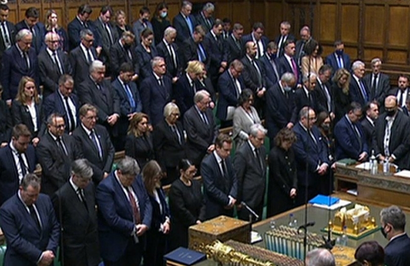 MPs Stand In Memory of Sir David Amess