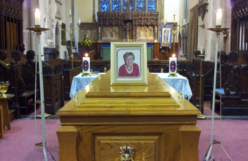 Mum Reposing In St Mary's Church