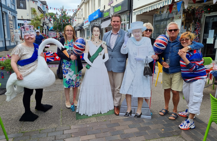 Kevin and Hazel Joining the Celebrations in St Marychurch