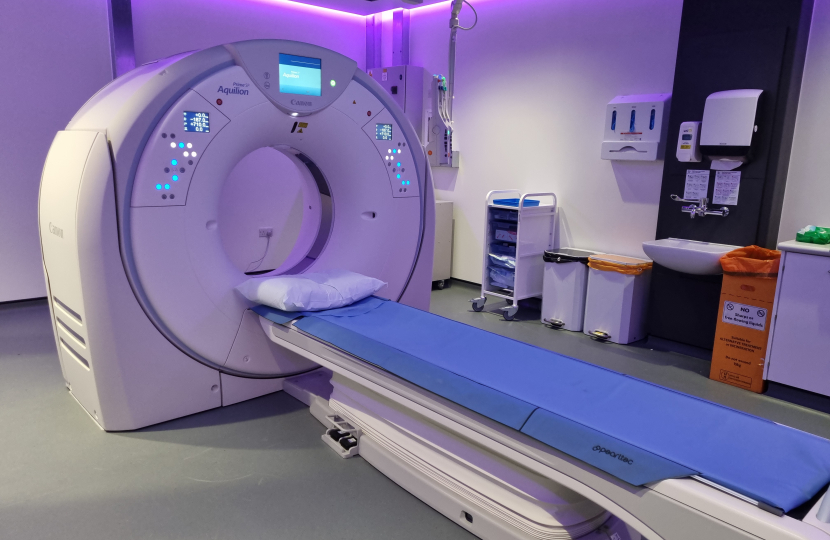 The CT Scanner at the new Diagnostic Centre