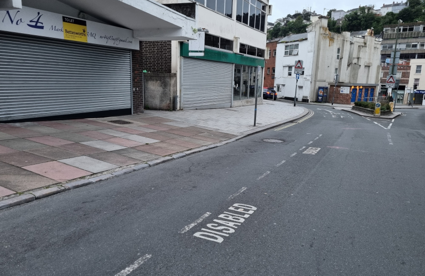 Disabled Parking directly outside the location of the new CDC.