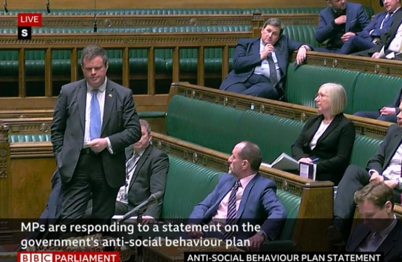 Kevin speaking on the Anti-Social Behaviour Plan in the House of Commons.