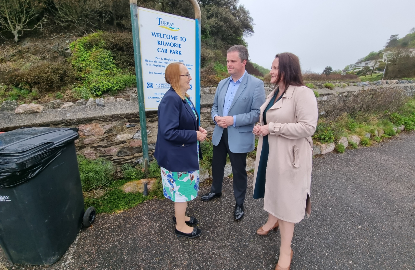 Police & Crime Commissioner Alison Hernandez hearing about anti-social behaviour issues from Hazel Foster & Kevin Foster MP.