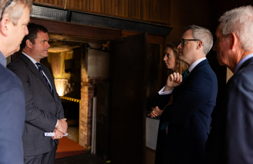 Kevin Foster MP and Lord Parkinson with the Paignton Picture House team