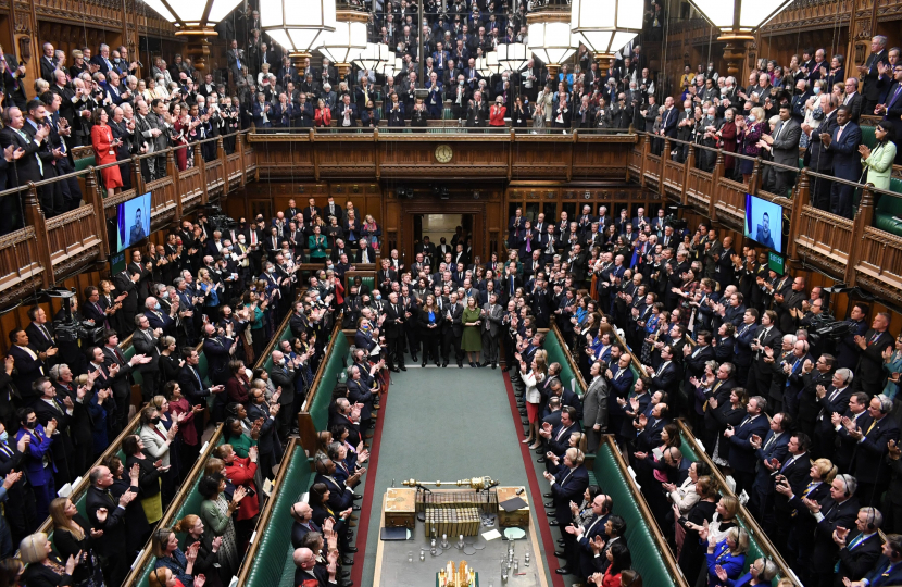 President Zelensky of Ukraine's Historic Address To Parliament.