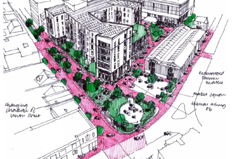 The plans for a major regeneration of Torquay's Historic Market and surrounding area.