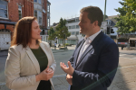 Kevin With PCC Alison Hernandez (Taken before lockdown restrictions)