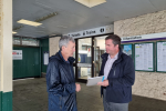 Cllr John Fellows and Kevin Foster MP at Paignton Station