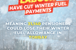 31,140 pensioners in Torbay could lose their Winter Fuel Allowance Payment