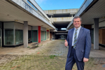 Kevin Foster at Crossways in Paignton which will soon be demolished.