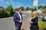 Kevin Foster MP & Shiphay Cllr Katya Maddison in Fowey Avenue.