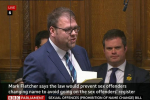 Screen shot of Kevin Foster MP in the House of Commons chamber on 1st March 2023 to hear Mark Fletcher introduce his bill.