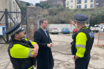 Kevin out with the Police in Torquay Town Centre