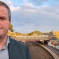 Kevin at Torquay Station where Lumo Trains could soon be stopping.