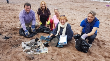 Beach Clean Team at Fairy Cove.