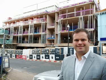 Kevin at The Torwood Street Development.