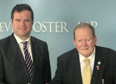 Kevin Foster MP with Cllr Ian Doggett who passed away recently.