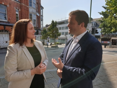 Kevin With PCC Alison Hernandez (Taken before lockdown restrictions)