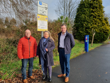 Kevin Foster MP at the site of Edginswell Railway Station where work is due to start in 2023.