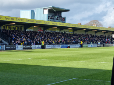 Torquay United Fans Filling the Popside.