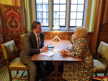 Torbay MP Kevin Foster meeting Health Minister Andrea Leadsom MP.