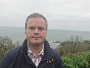 Kevin at Hope's Nose which was once the main outfall for Torquay's waste, but is still retained as a storm outlet.